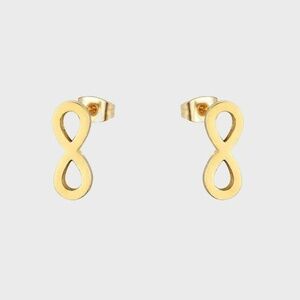 Tiny Infinity Gold plated studs Earrings